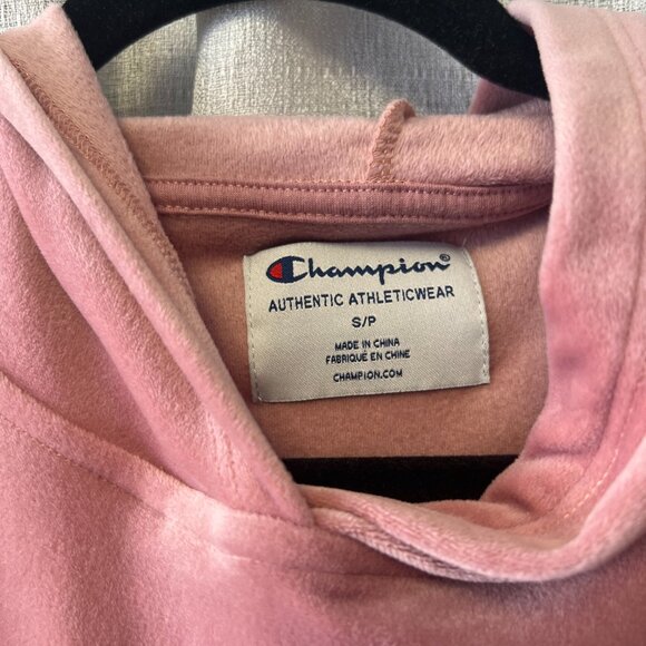 Ultra Soft Champion Hoodie Rose Pink Velvet - Picture 7 of 8